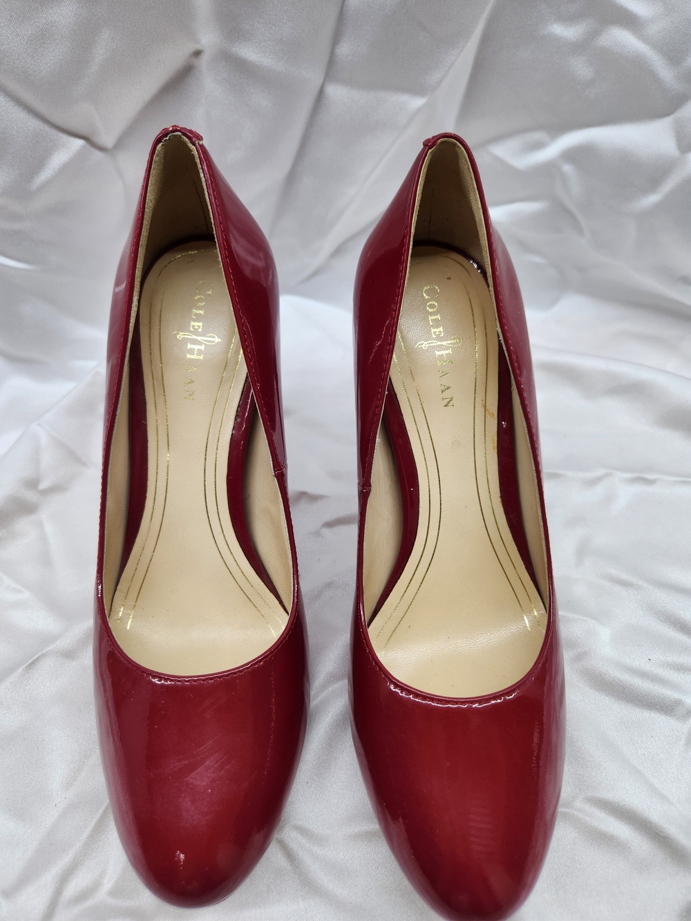 Cole Haan Red Patent Leather High Heel Pumps - Picture 2 of 8